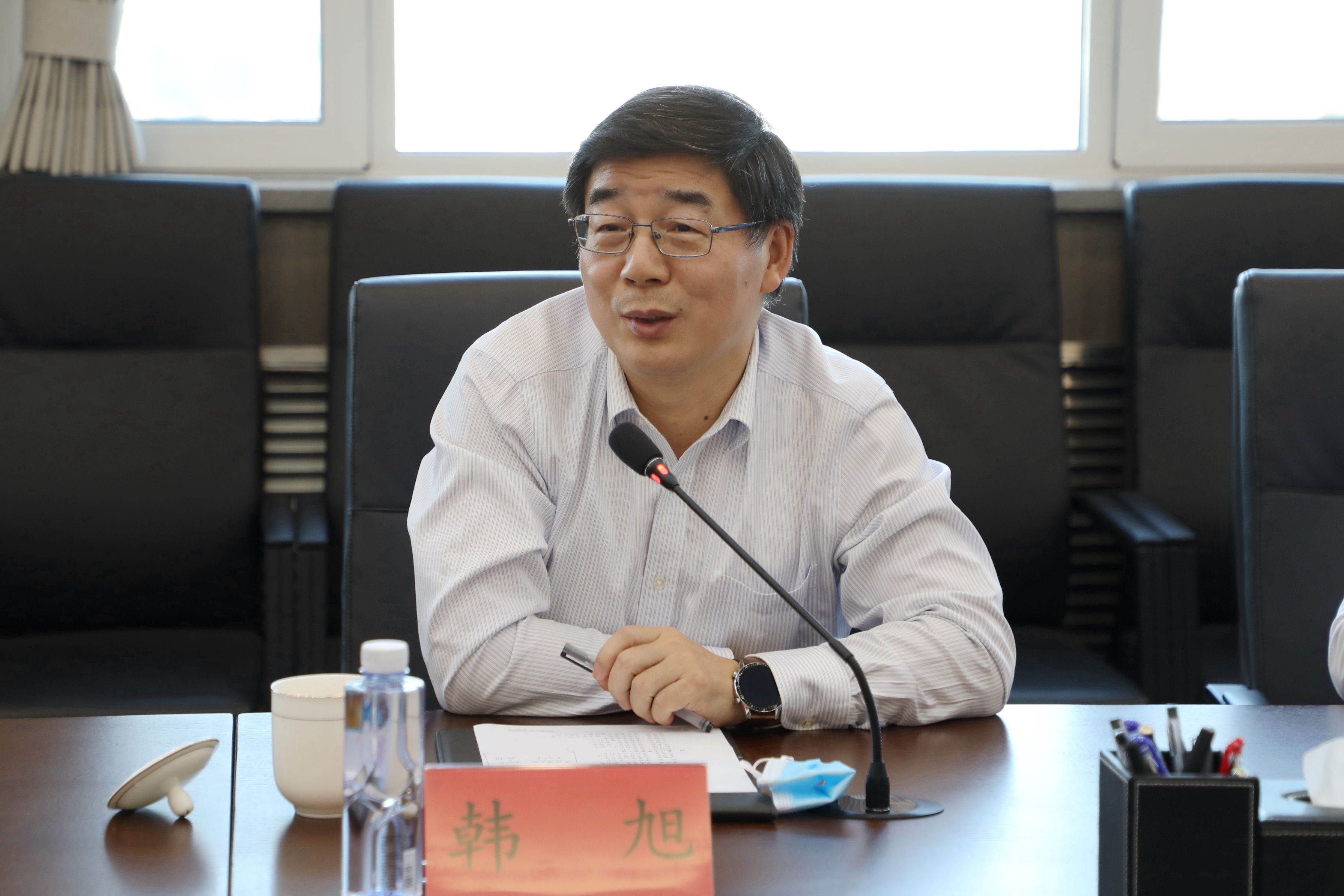 河北工业大学党委书记李强,校长韩旭一行来校调研